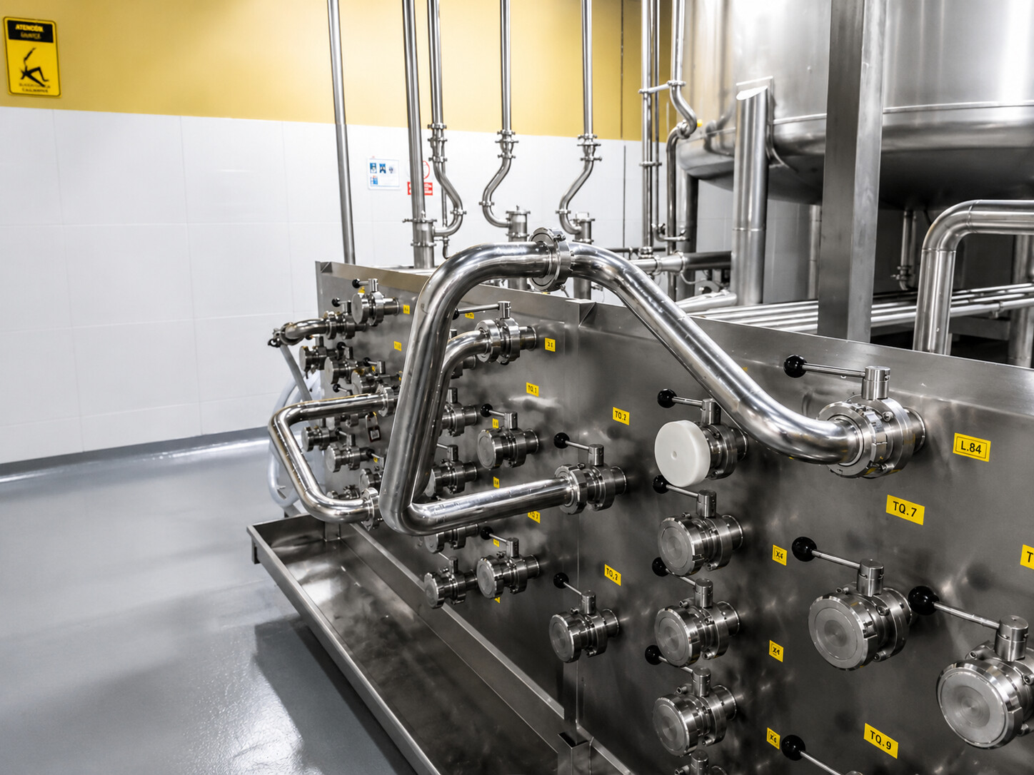 Skid de proceso en acero inoxidable fabricado por INDUMETAL